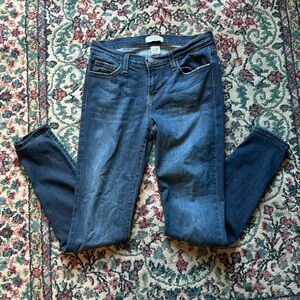 Judy Blue 7 28 Rayon SKINNY Dark Blue Jeans Style 8390 Cut 185